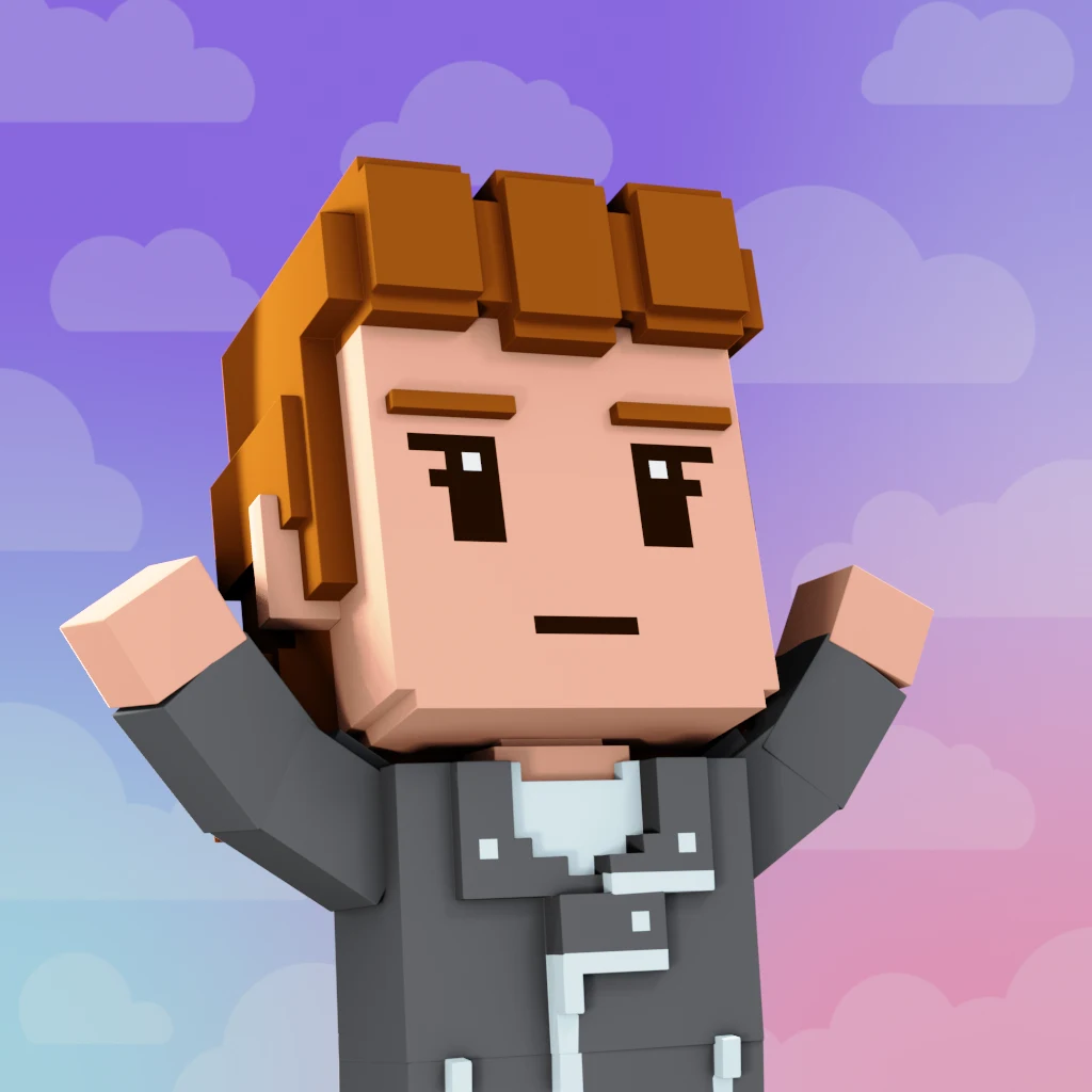 Pirate #7652 voxel render