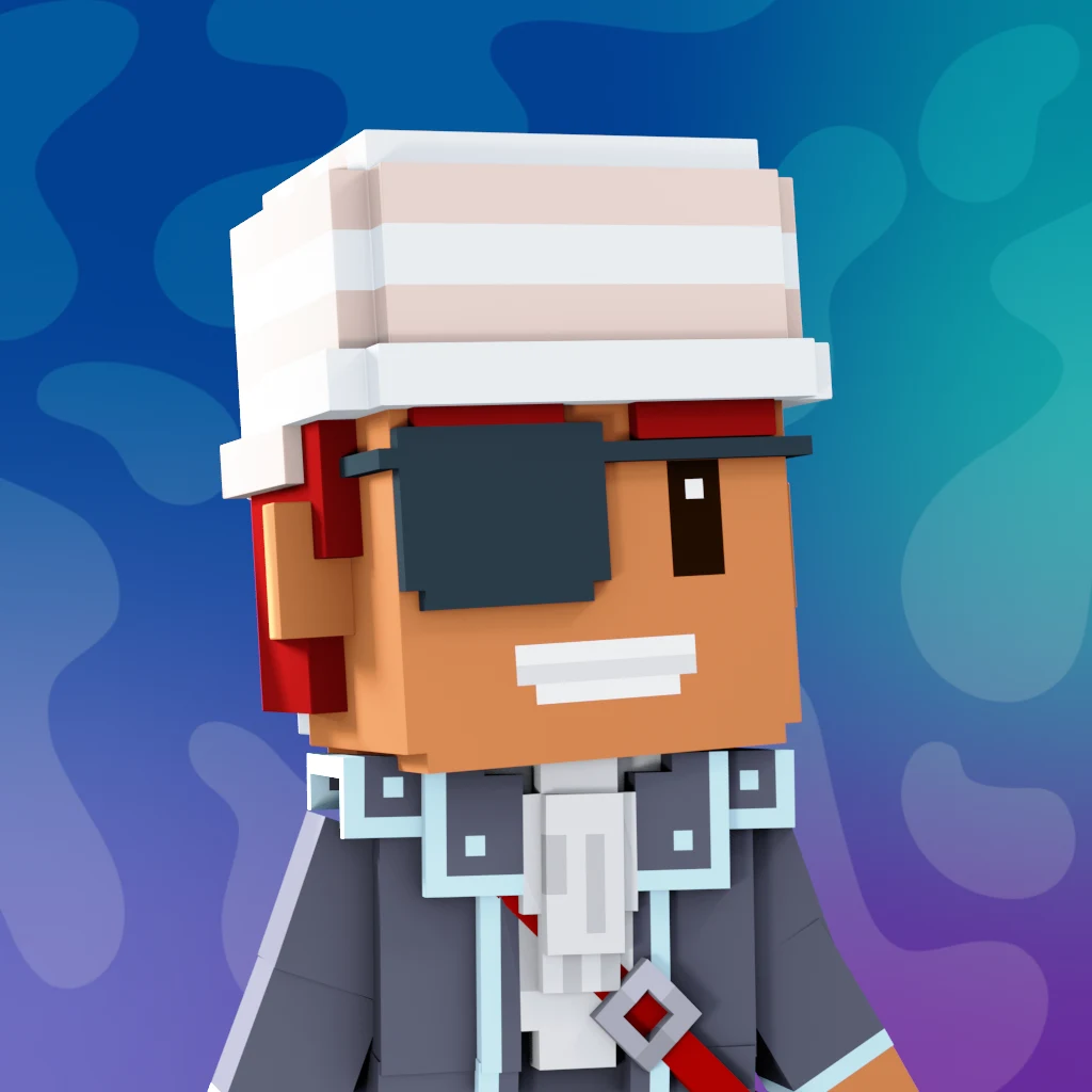 Pirate #7654 voxel render