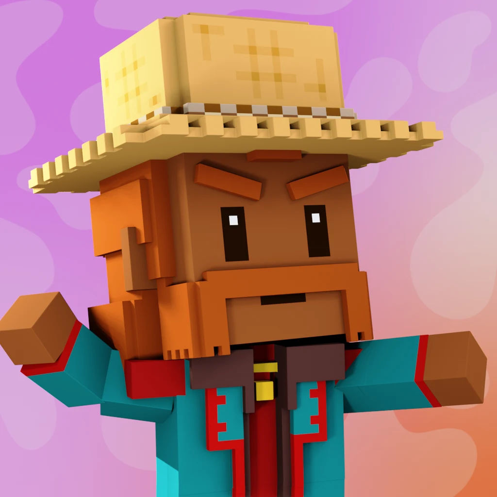 Pirate #7657 voxel render