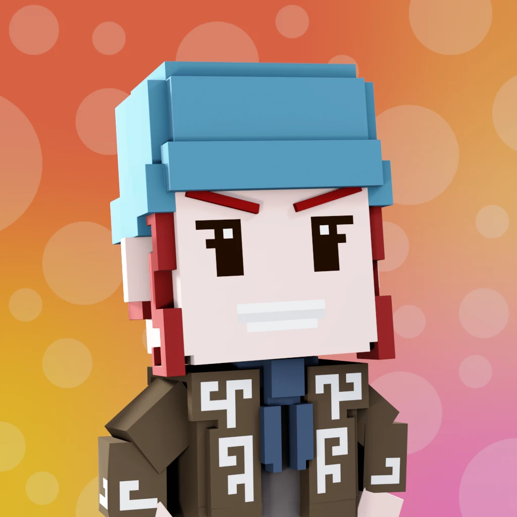 Pirate #766 voxel render