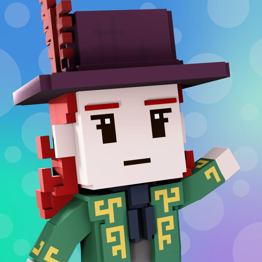 Pirate #7661 voxel render