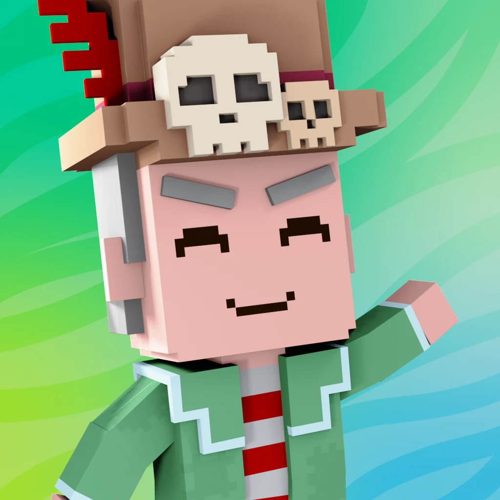 Pirate #7663 voxel render
