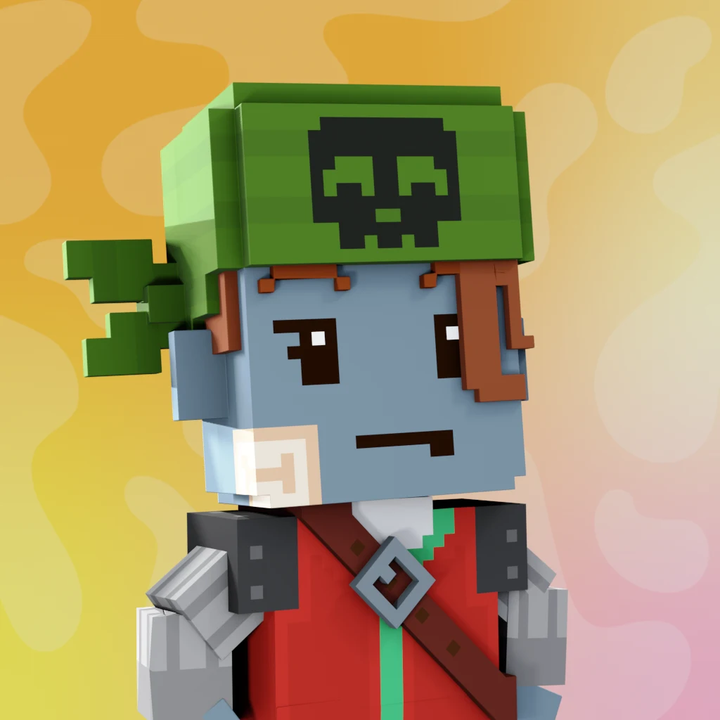 Pirate #7664 voxel render