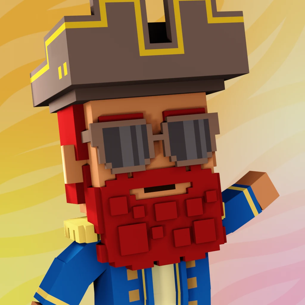 Pirate #7667 voxel render