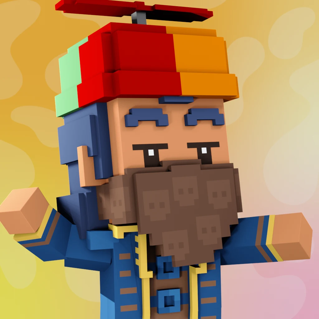 Pirate #7672 voxel render