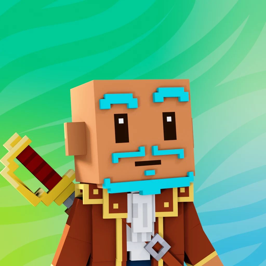 Pirate #7673 voxel render