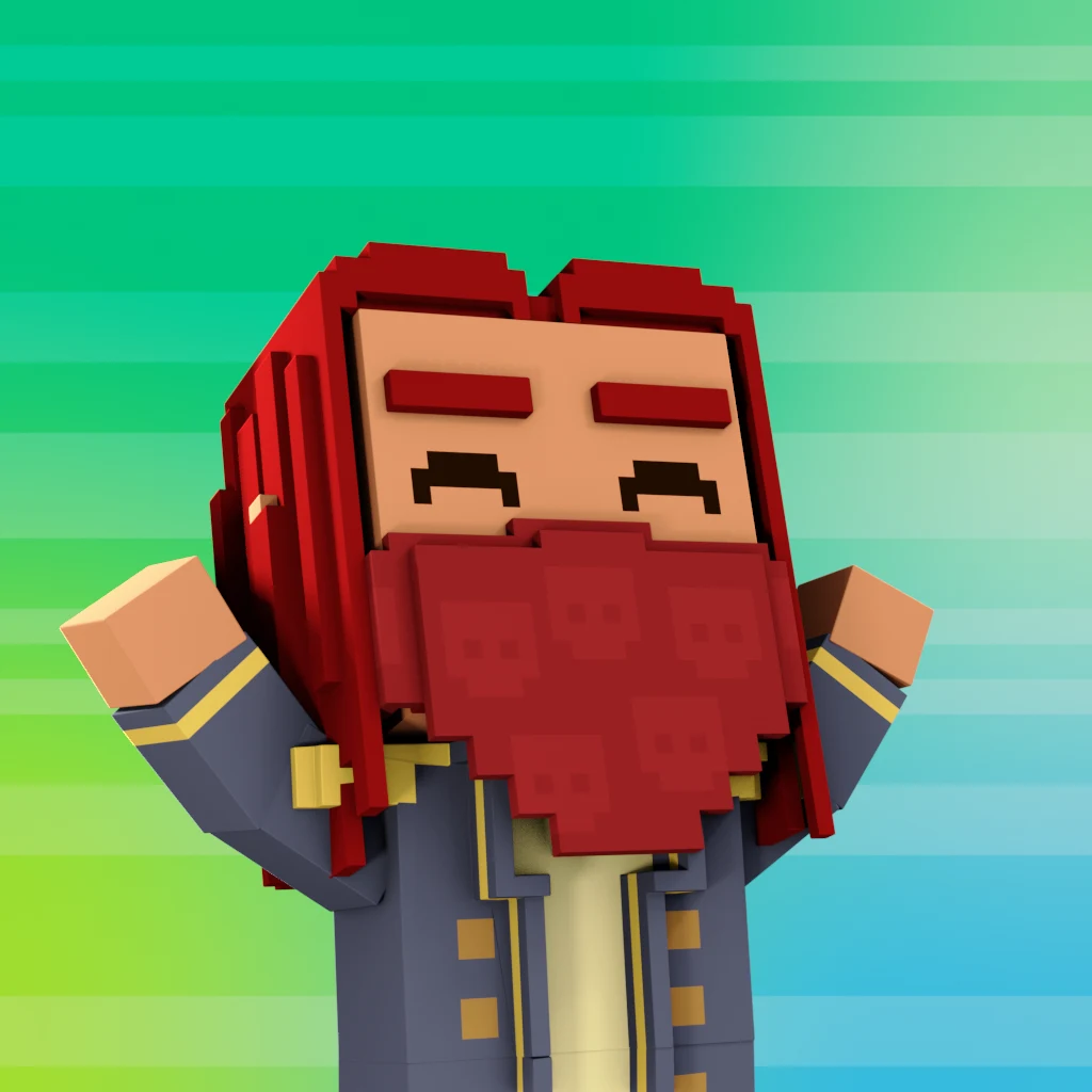Pirate #7677 voxel render