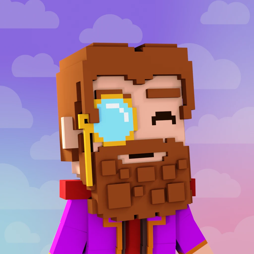 Pirate #7679 voxel render