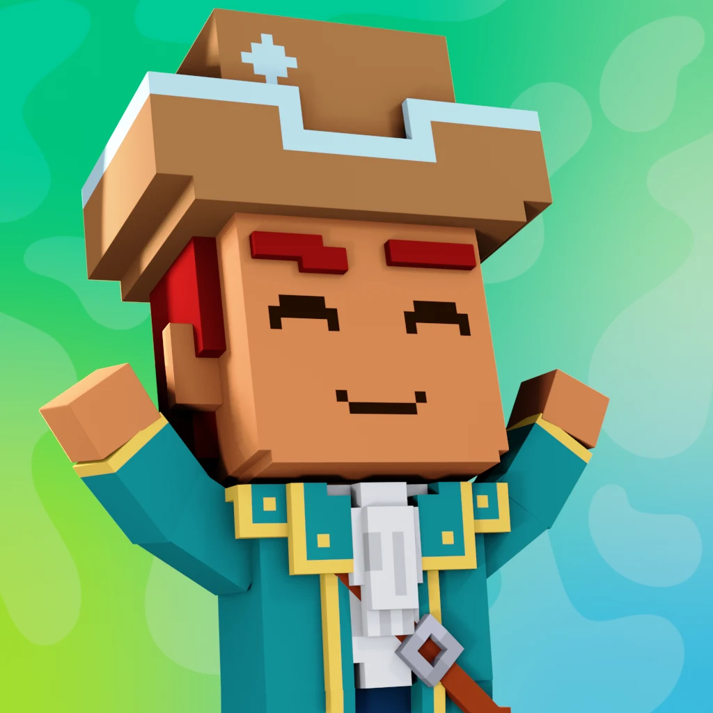 Pirate #7682 voxel render