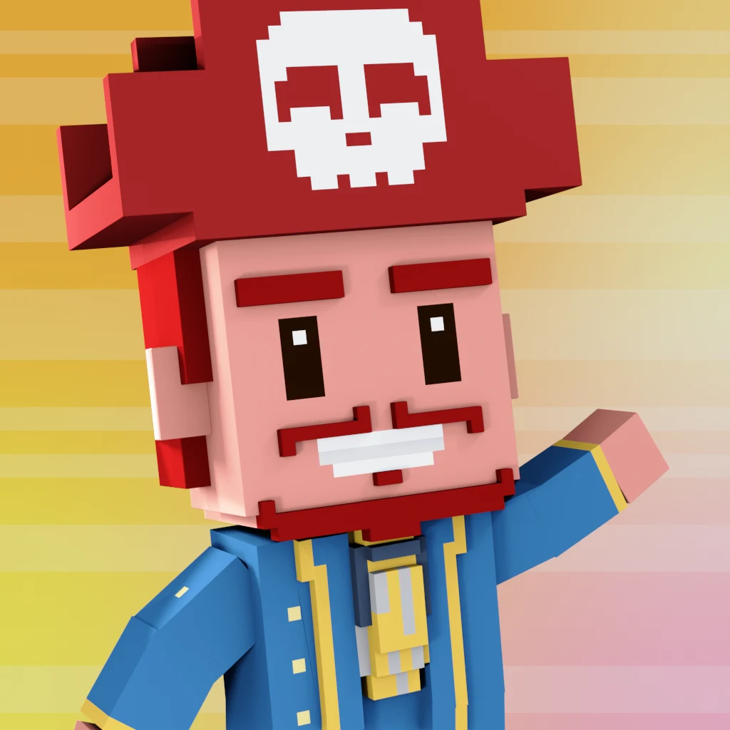 Pirate #7683 voxel render