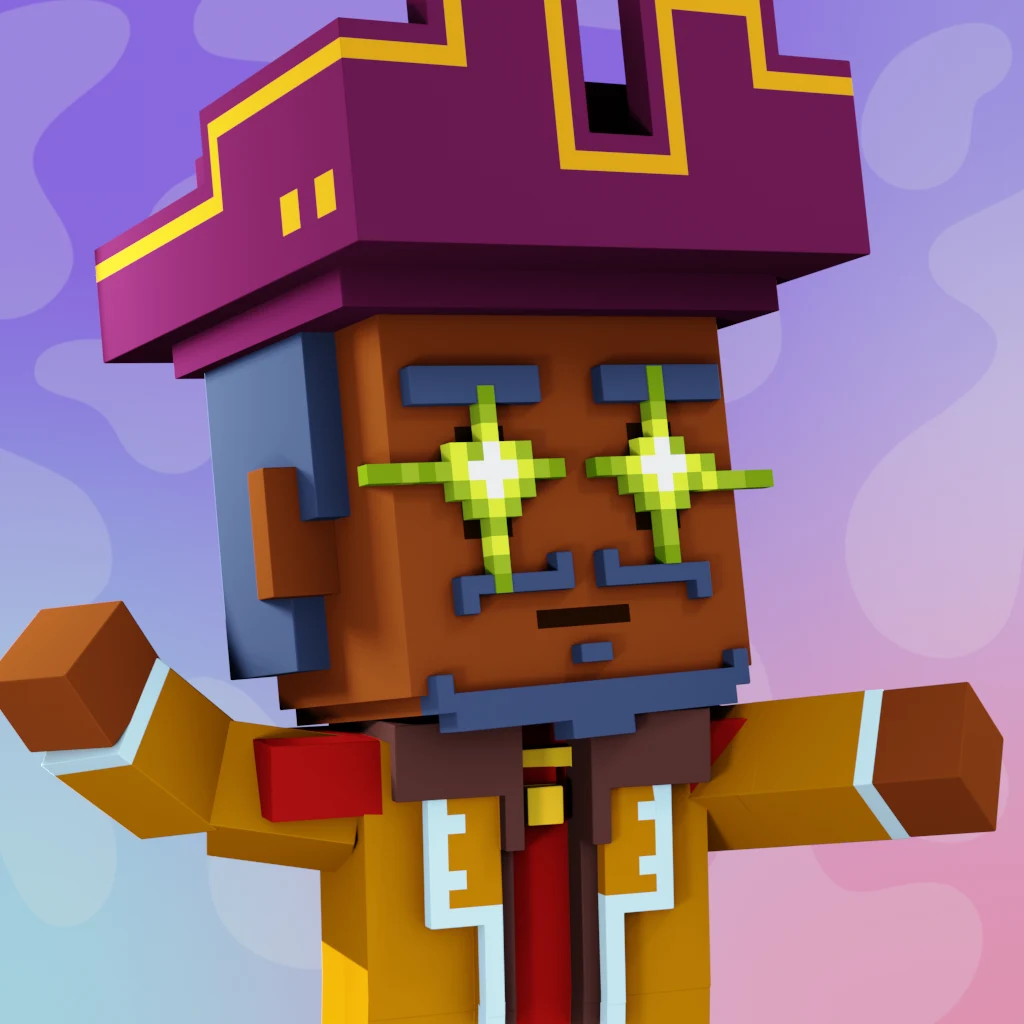 Pirate #7690 voxel render