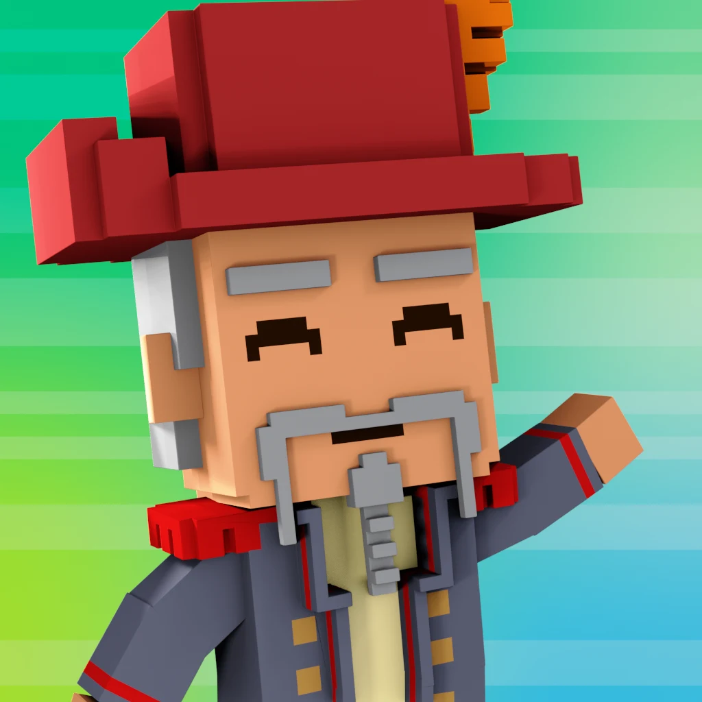 Pirate #7692 voxel render