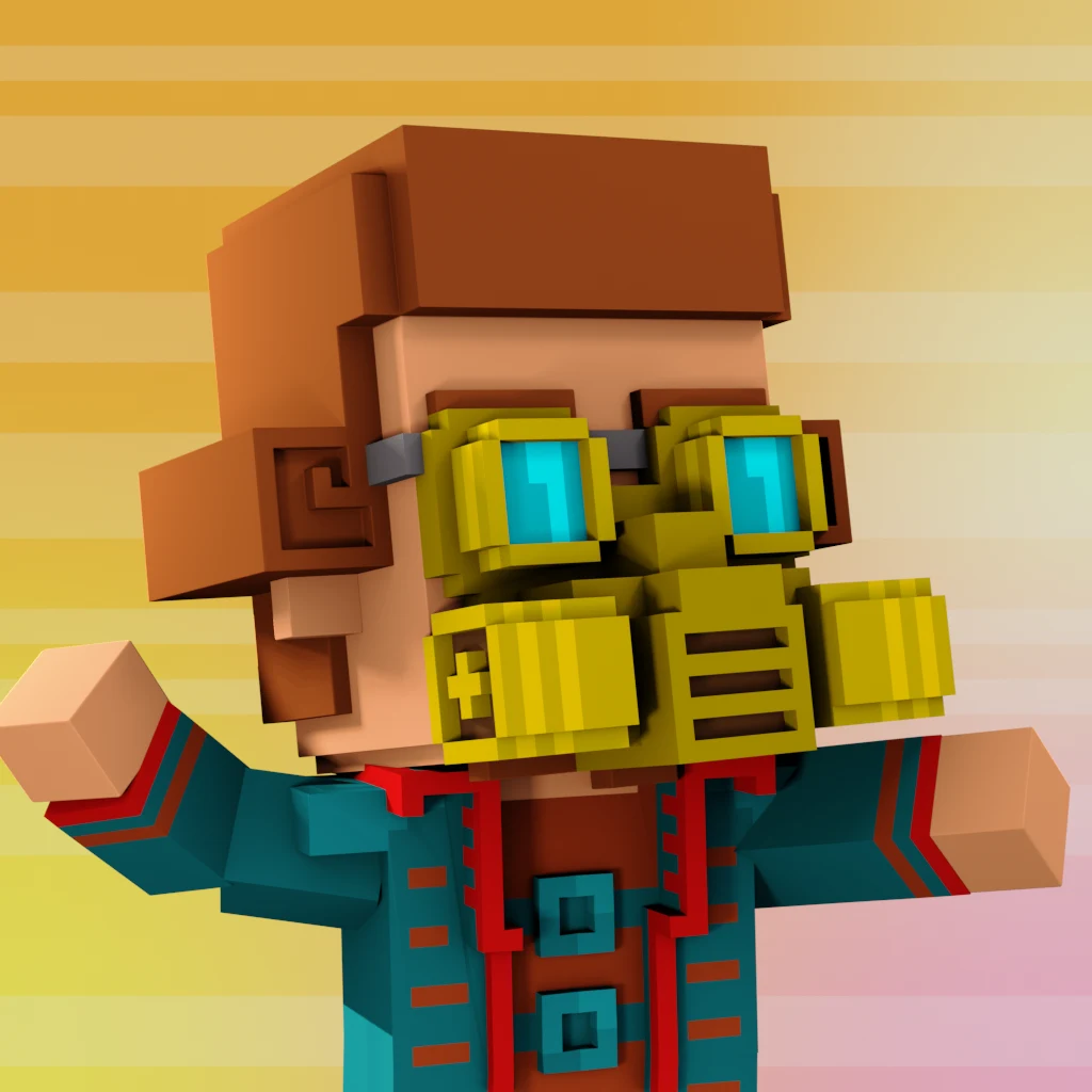 Pirate #7693 voxel render