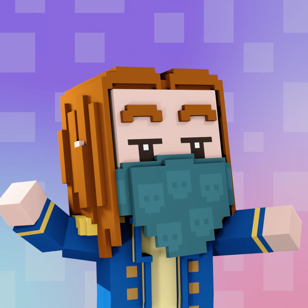 Pirate #7695 voxel render