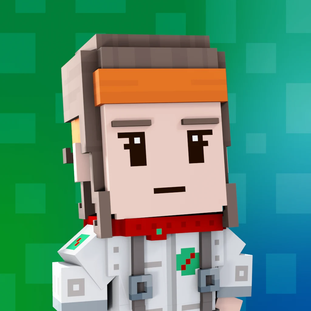 Pirate #7696 voxel render
