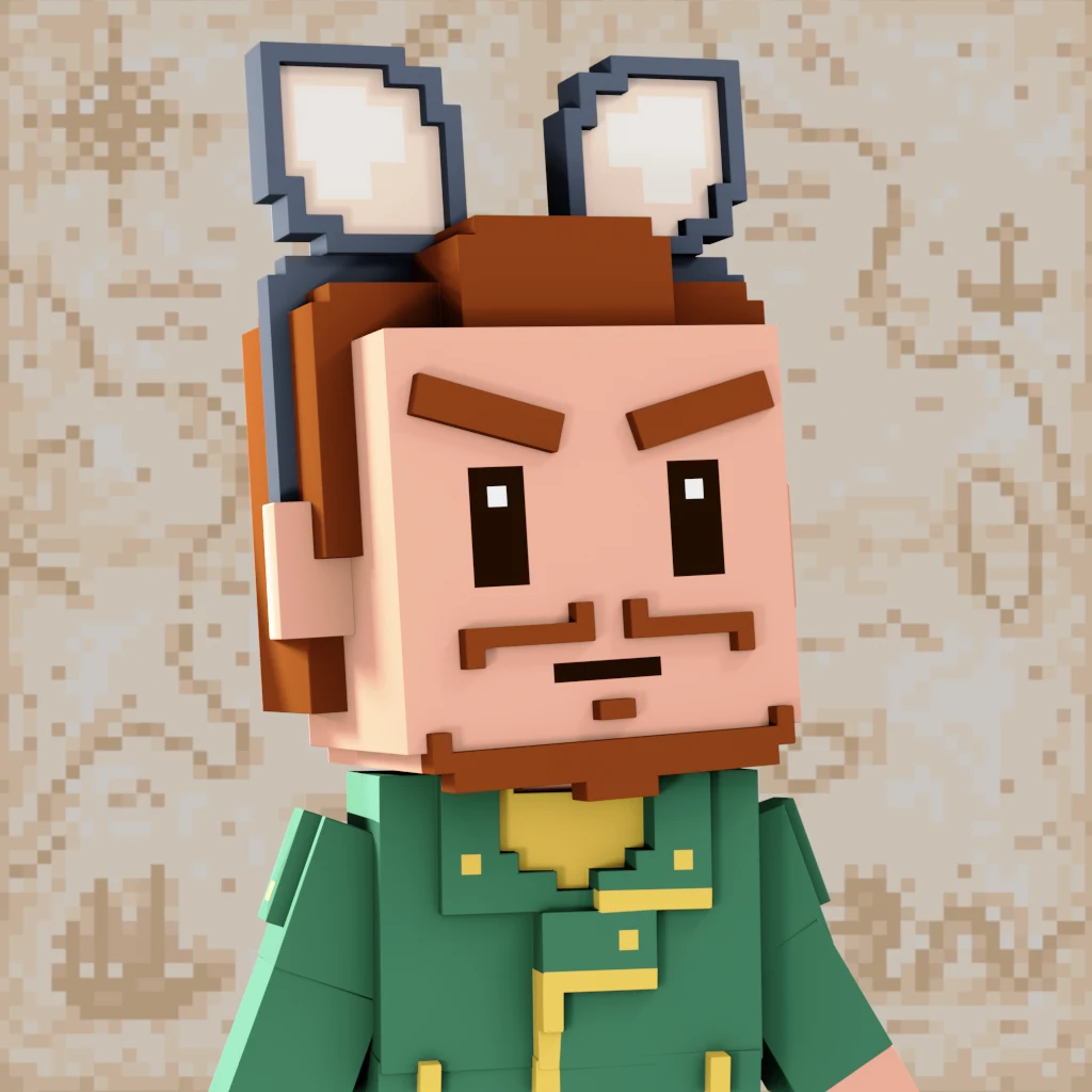 Pirate #7698 voxel render