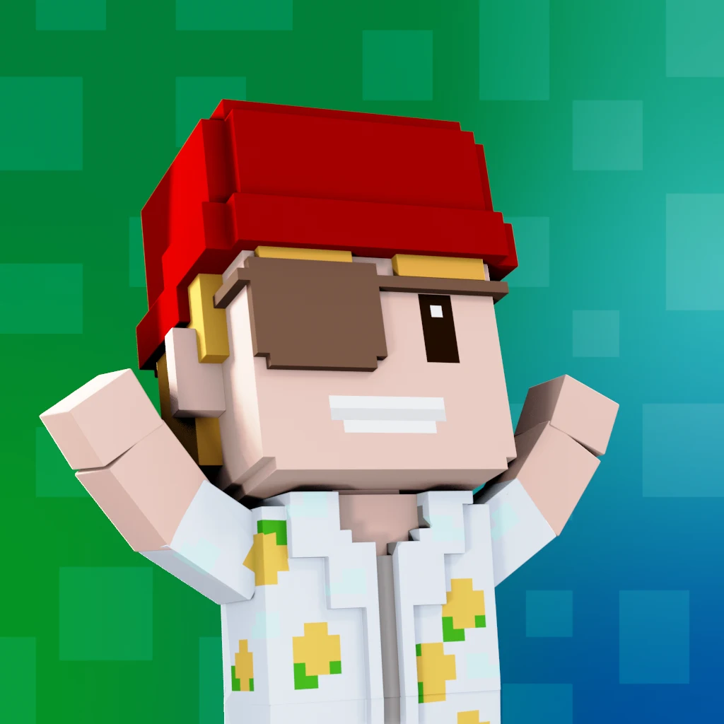 Pirate #7699 voxel render