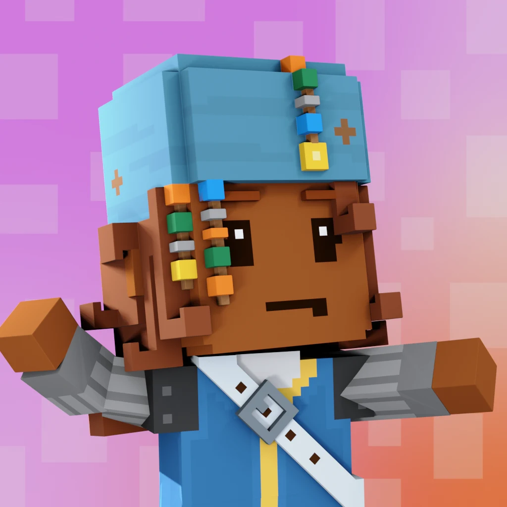 Pirate #7700 voxel render