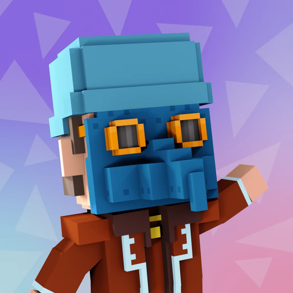 Pirate #7701 voxel render