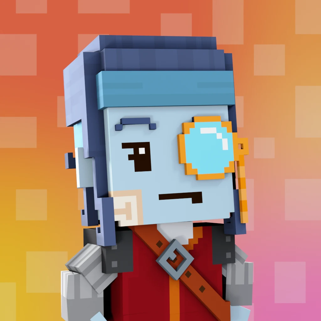 Pirate #7702 voxel render