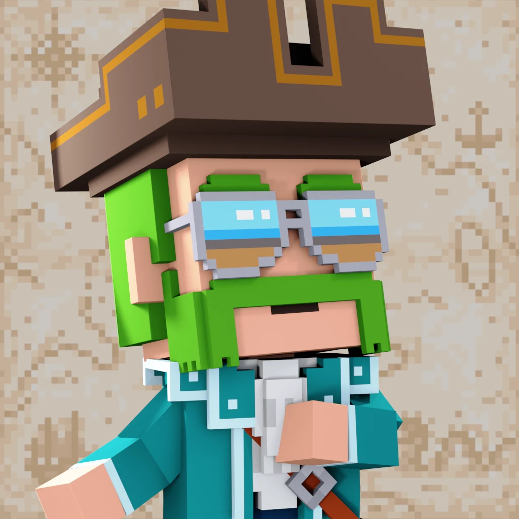Pirate #7705 voxel render