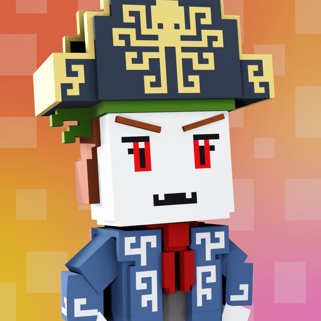 Pirate #7708 voxel render
