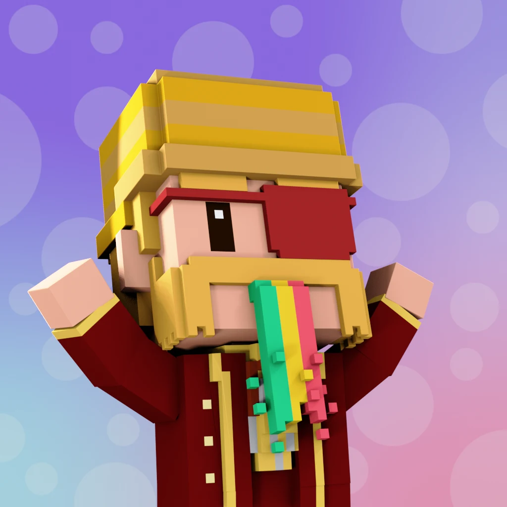 Pirate #7709 voxel render