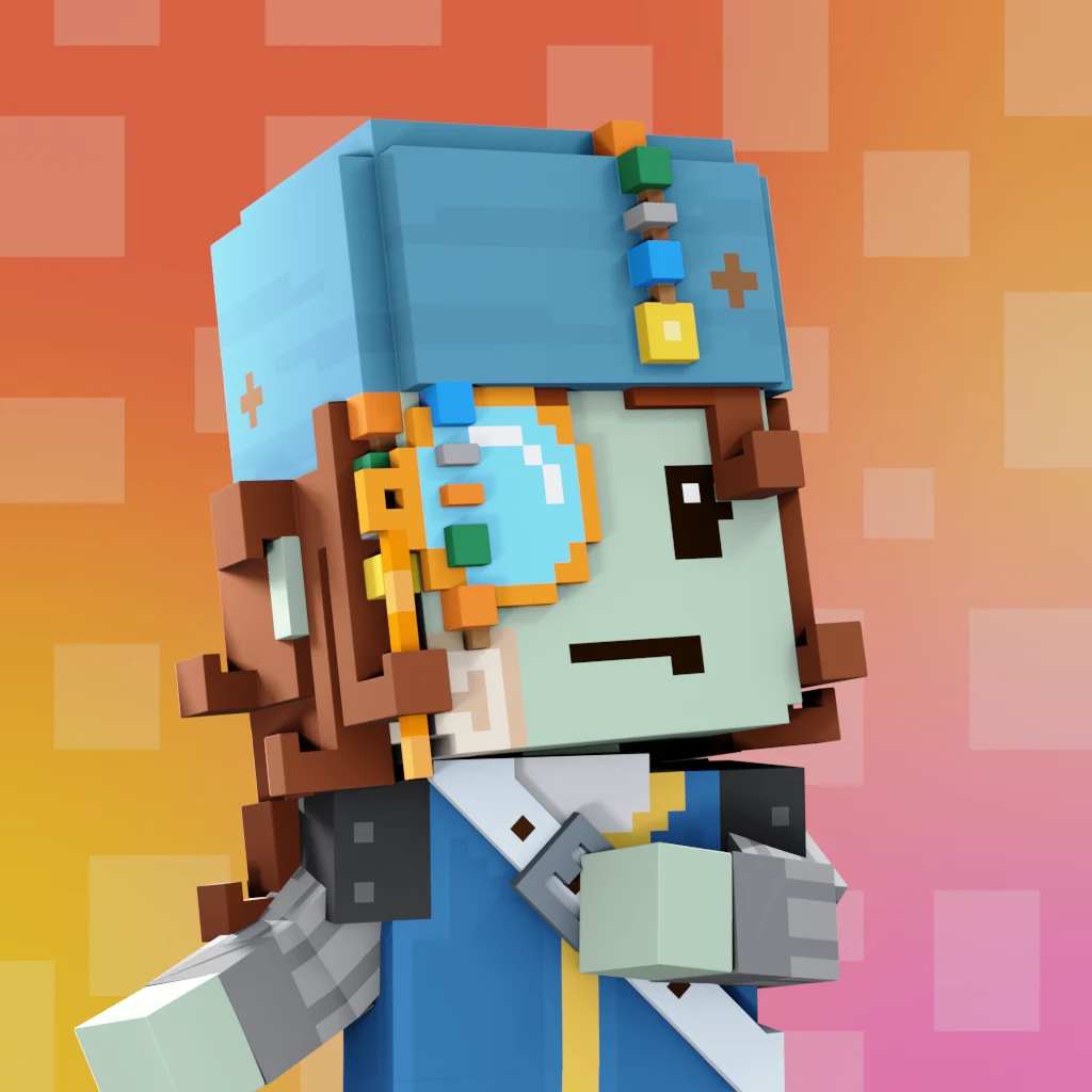 Pirate #7710 voxel render
