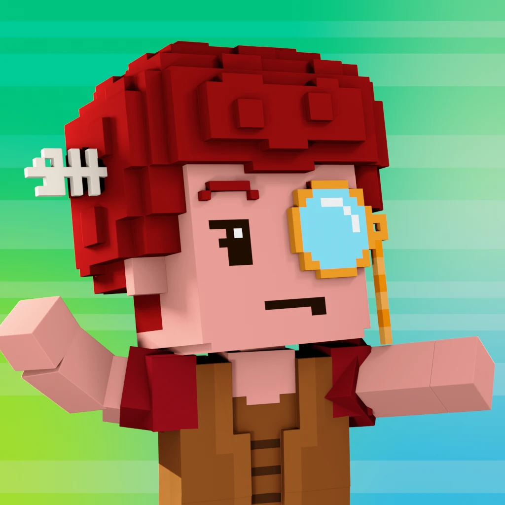Pirate #7714 voxel render