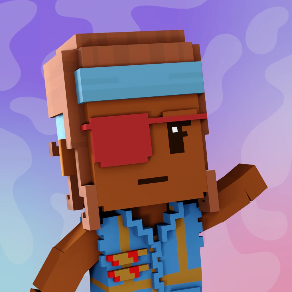 Pirate #7716 voxel render