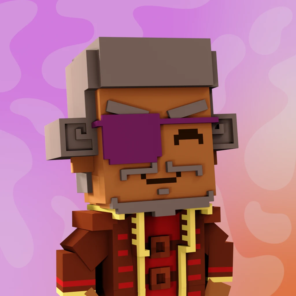 Pirate #7717 voxel render