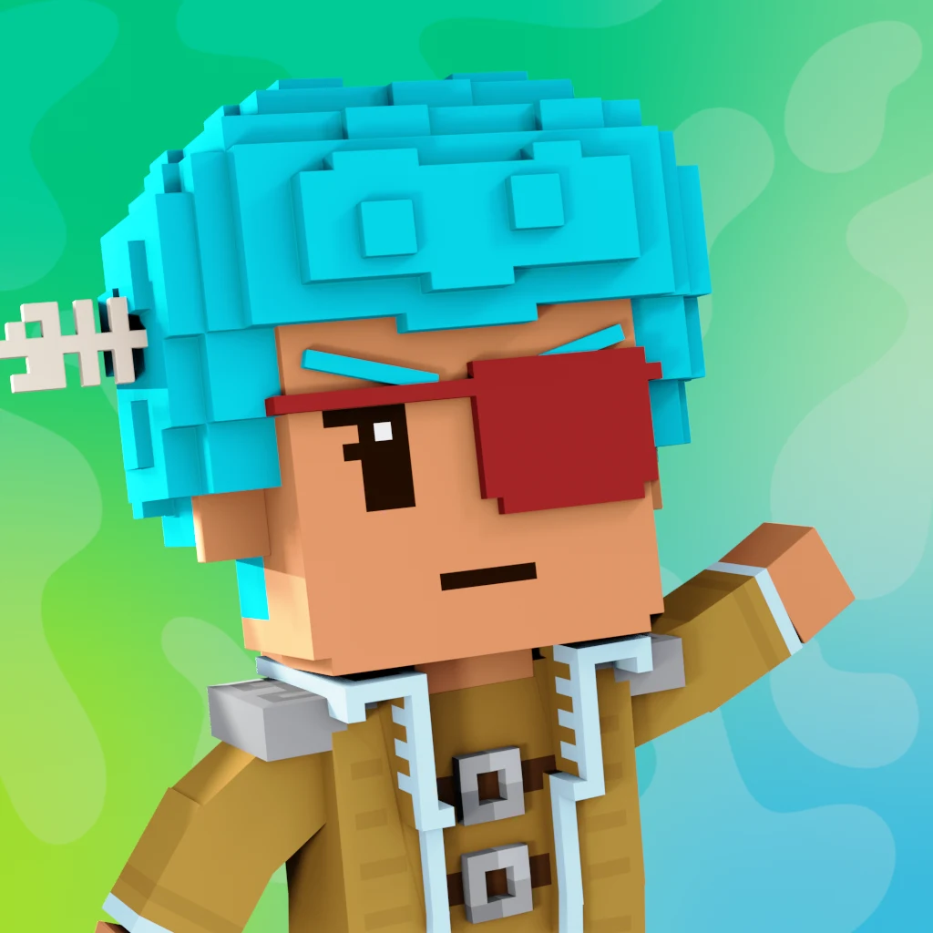 Pirate #7718 voxel render