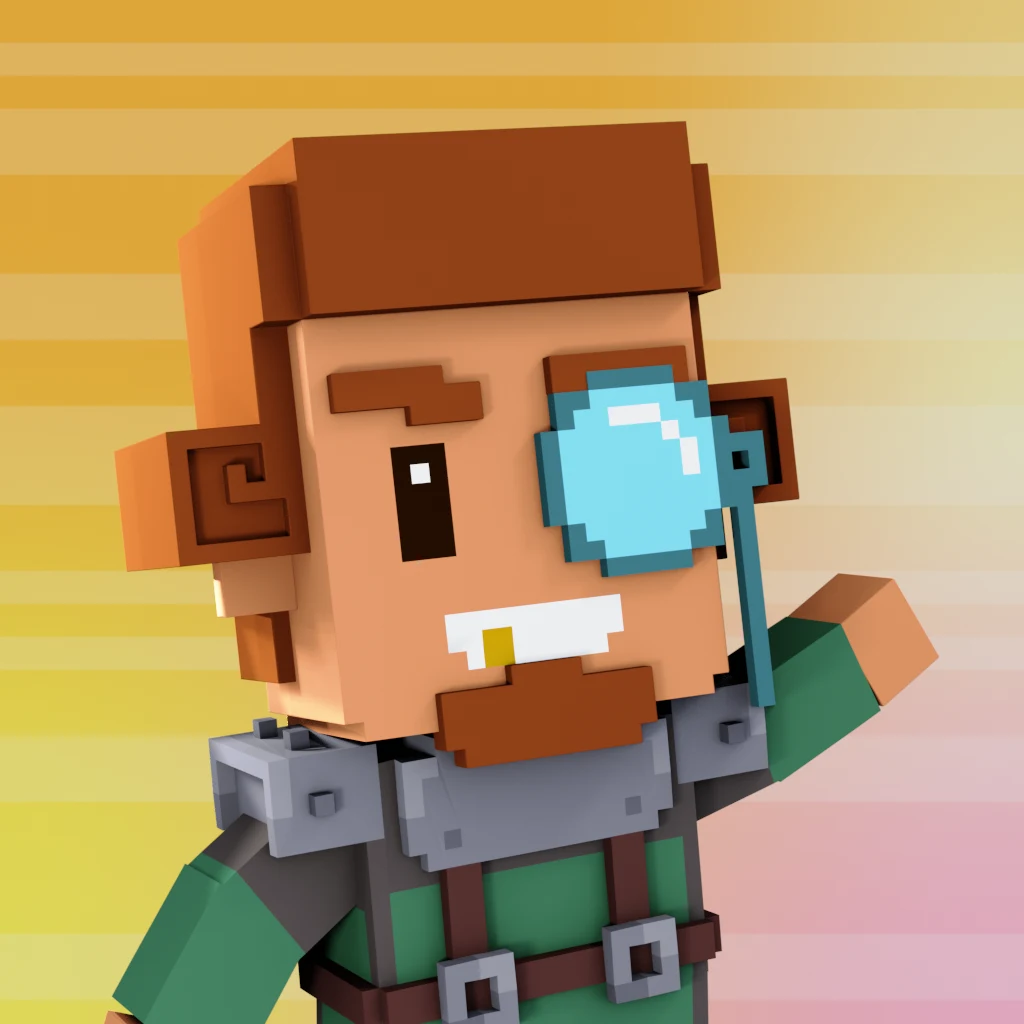 Pirate #772 voxel render