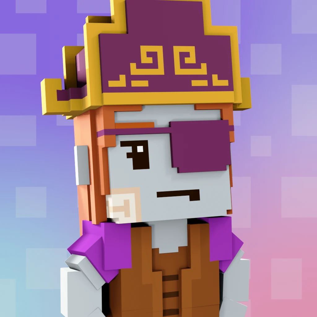 Pirate #7721 voxel render