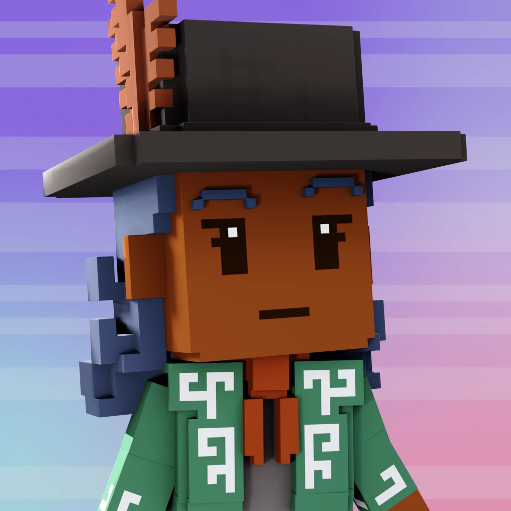 Pirate #7723 voxel render