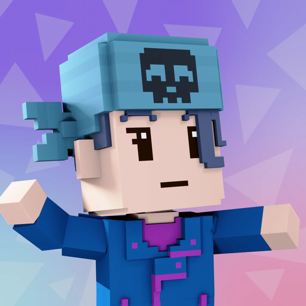 Pirate #7726 voxel render