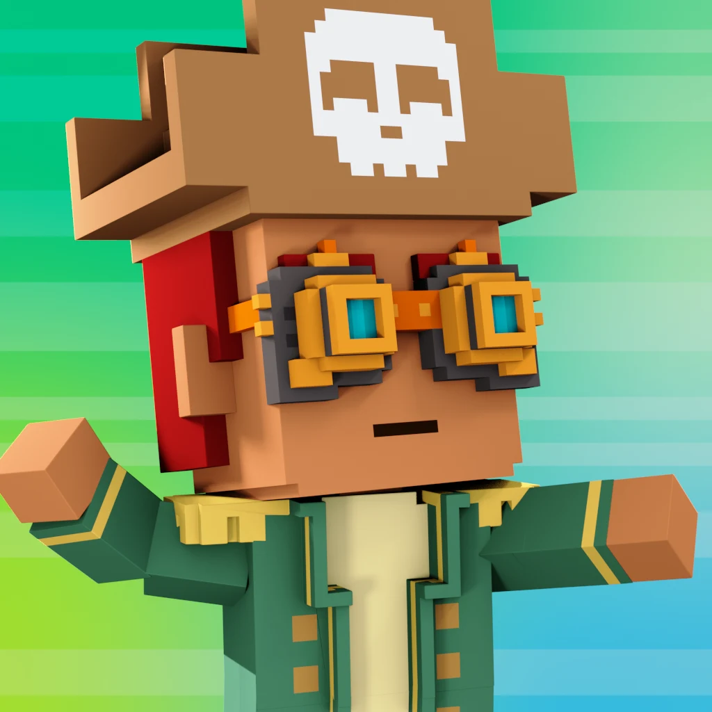 Pirate #7729 voxel render