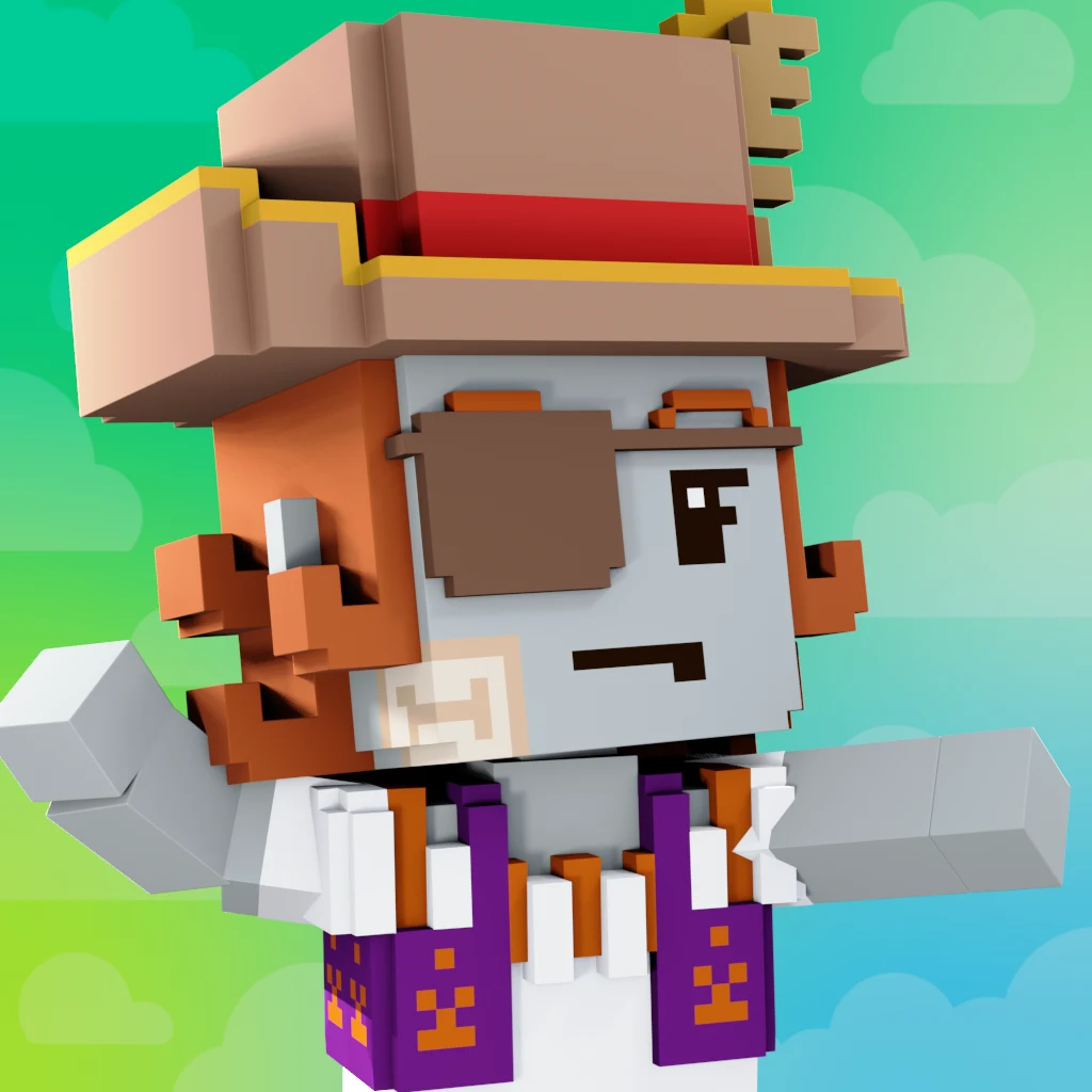 Pirate #7730 voxel render