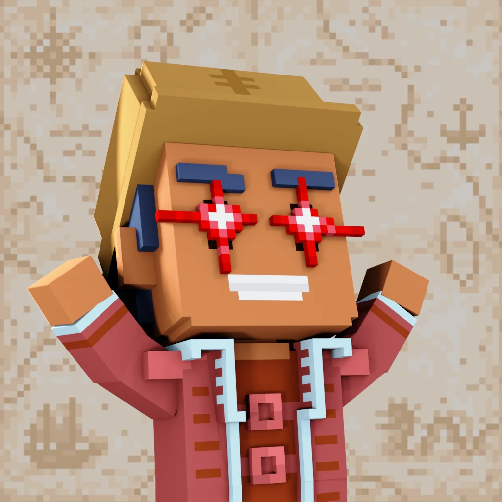 Pirate #7731 voxel render