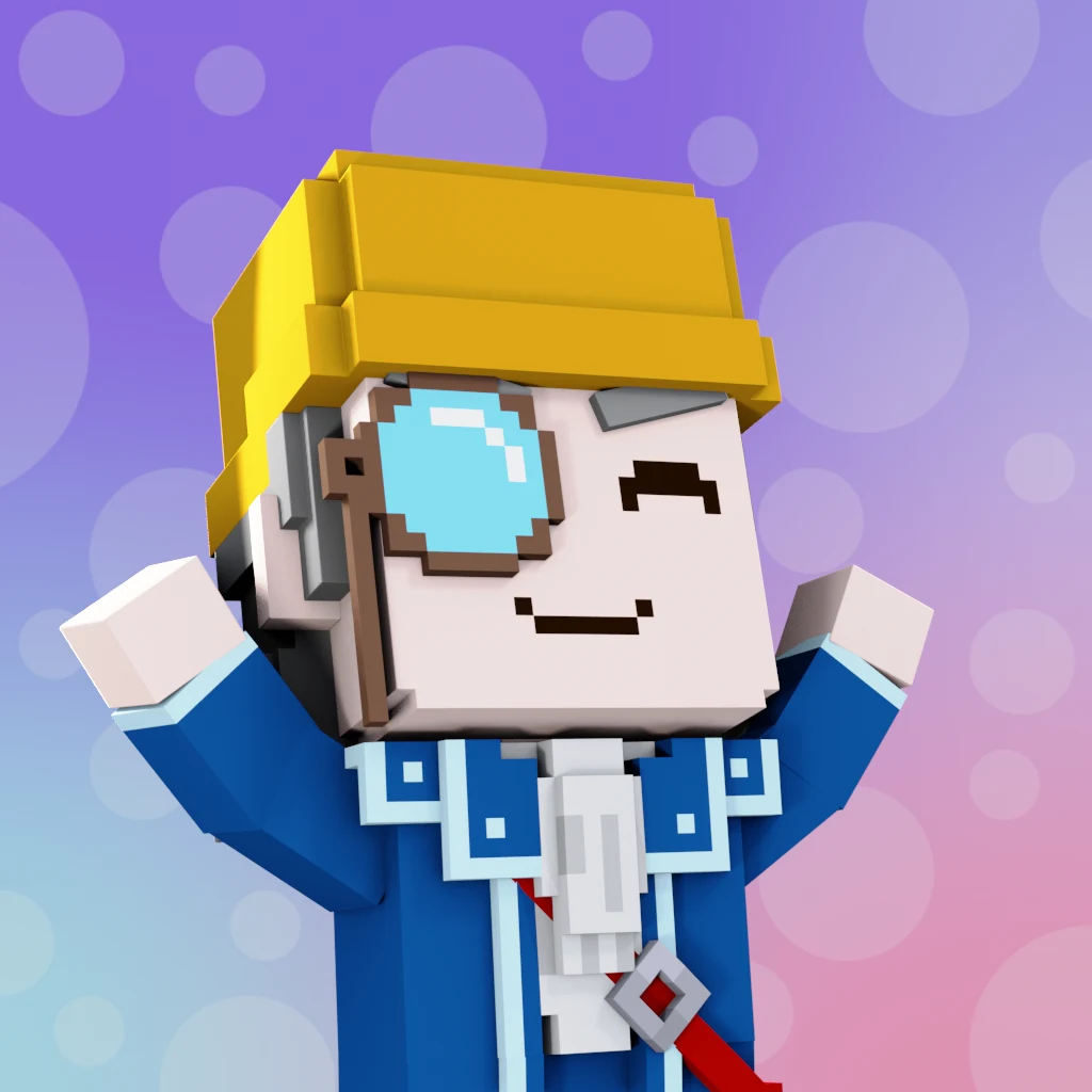 Pirate #7733 voxel render