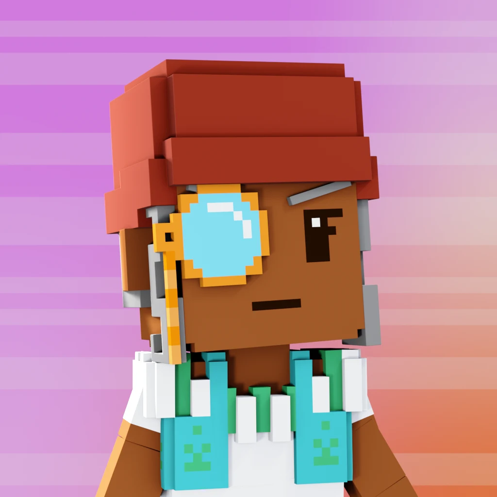 Pirate #7736 voxel render