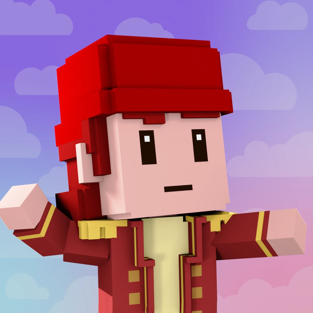 Pirate #7737 voxel render
