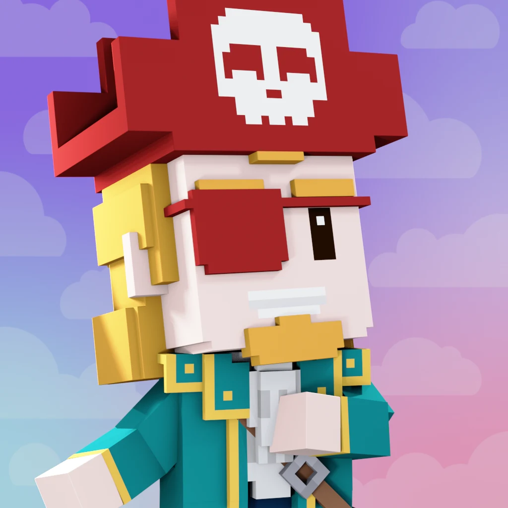 Pirate #7738 voxel render