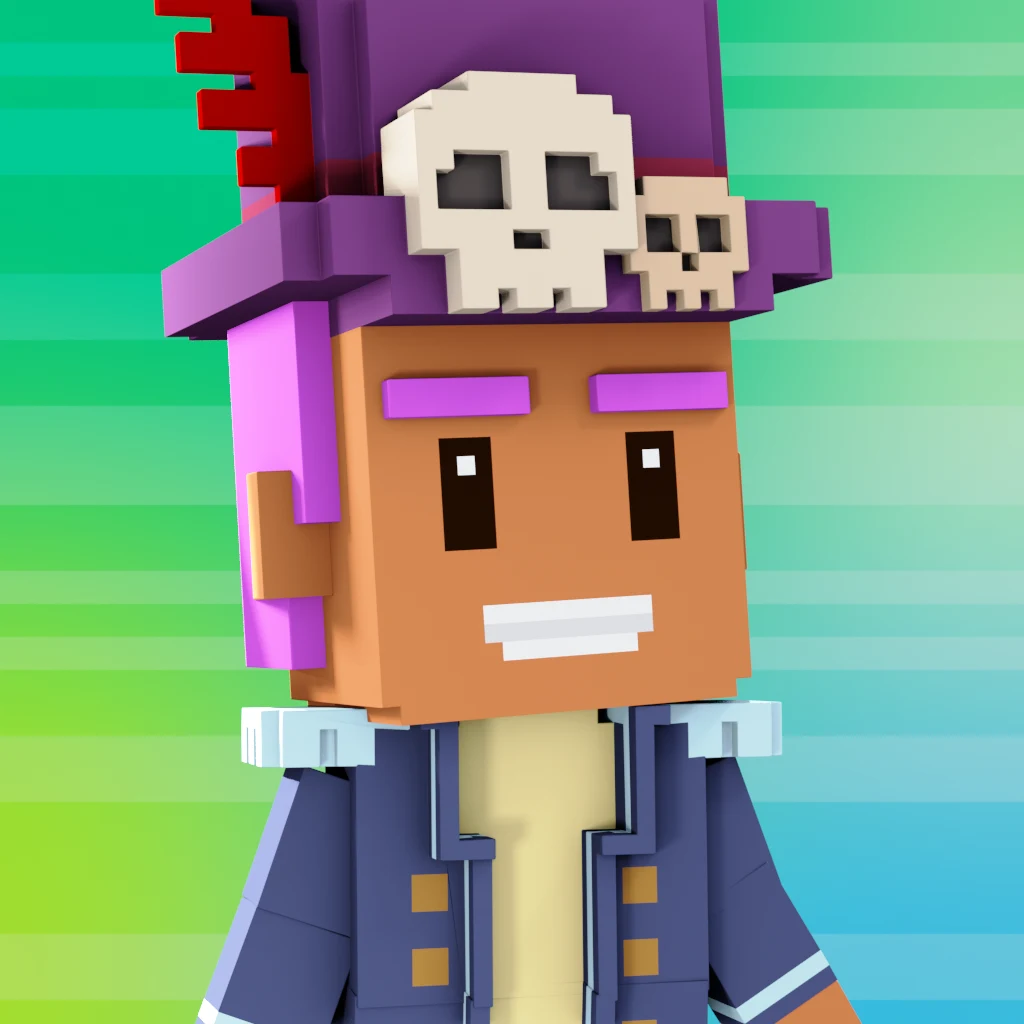 Pirate #7740 voxel render