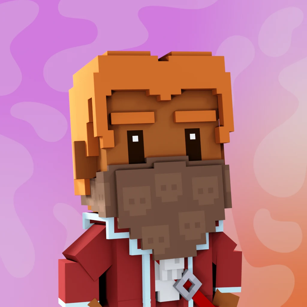 Pirate #7742 voxel render