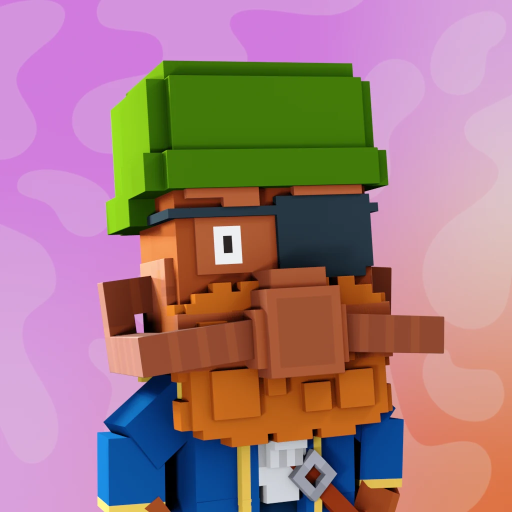 Pirate #7744 voxel render