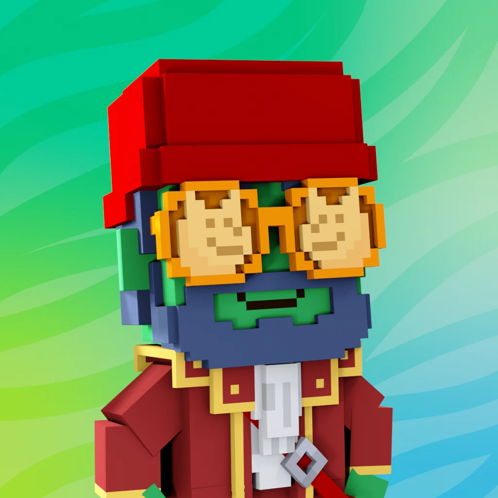Pirate #7745 voxel render