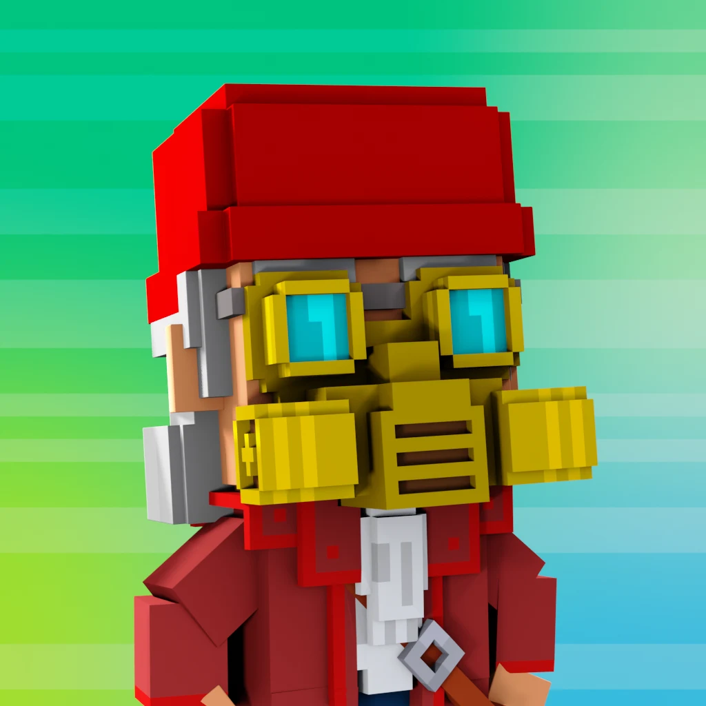 Pirate #7747 voxel render