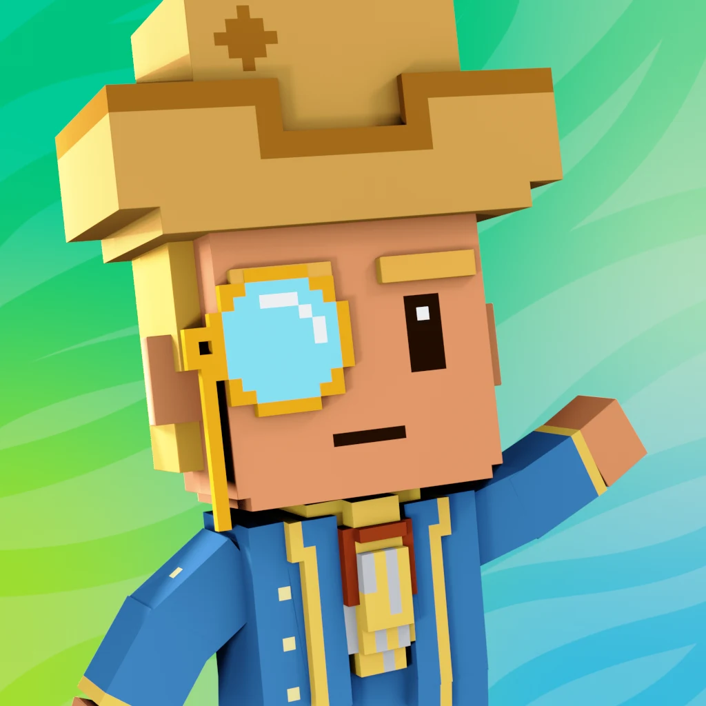 Pirate #7748 voxel render
