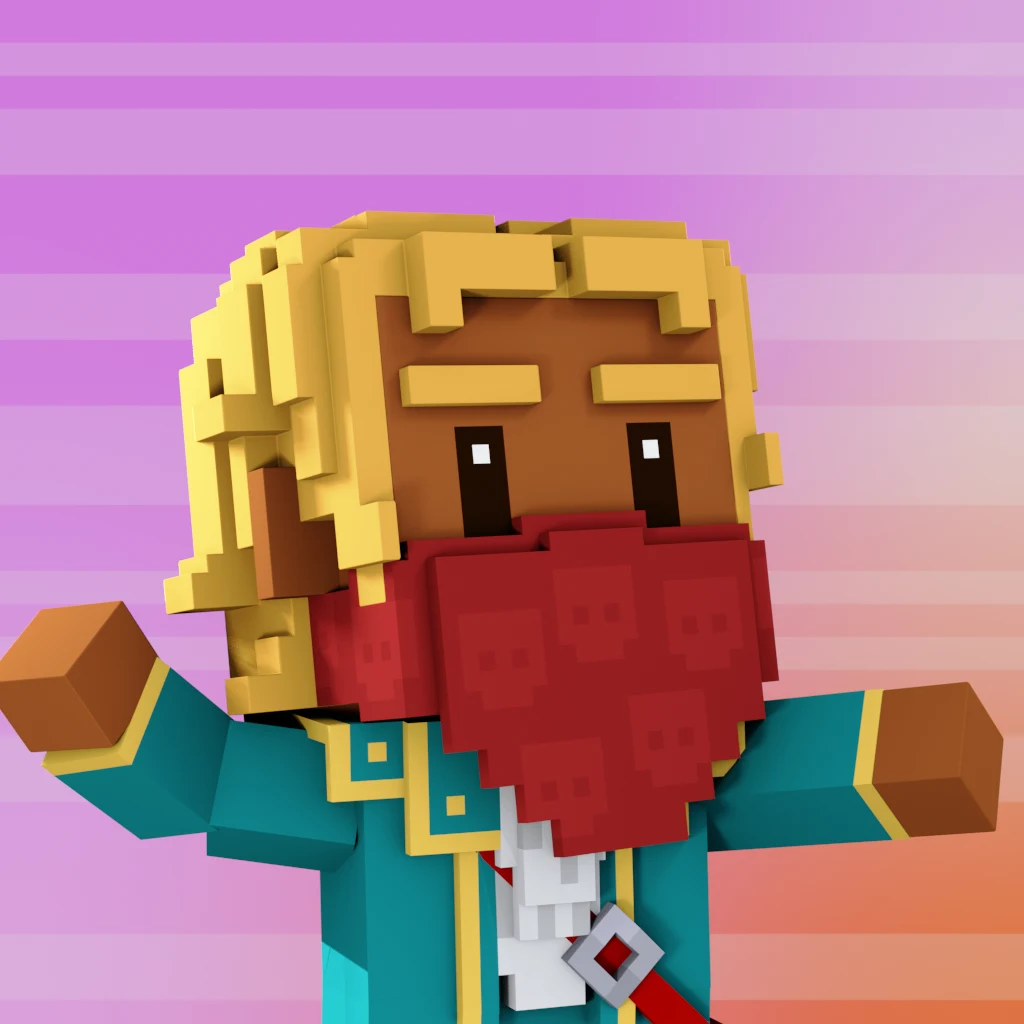 Pirate #7749 voxel render